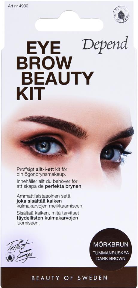 Depend Eyebrow Beauty Kit Dark Brown