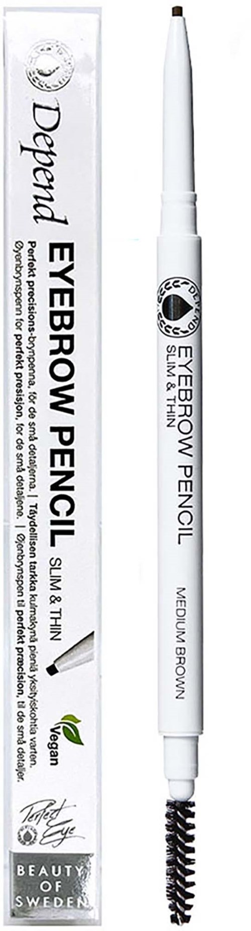Depend Depend Perfect Eye Eyebrow Pencil Slim & Thin Medium Brown