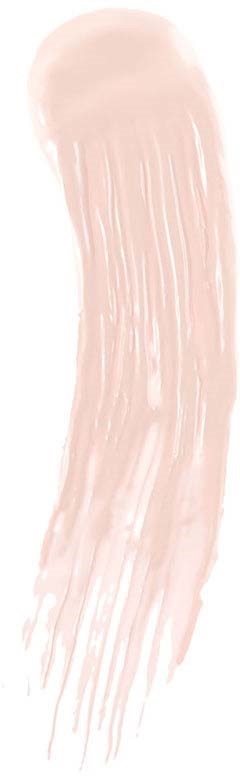 A light-colored, elongated brushstroke with a rounded top, flowing down in thin streaks.