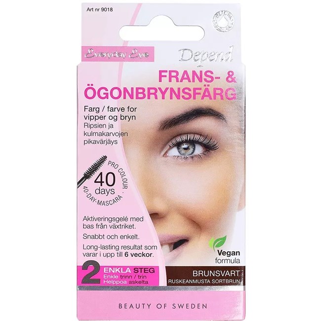 Depend Everyday Eye Lash & Brow Tint Black Brown billede