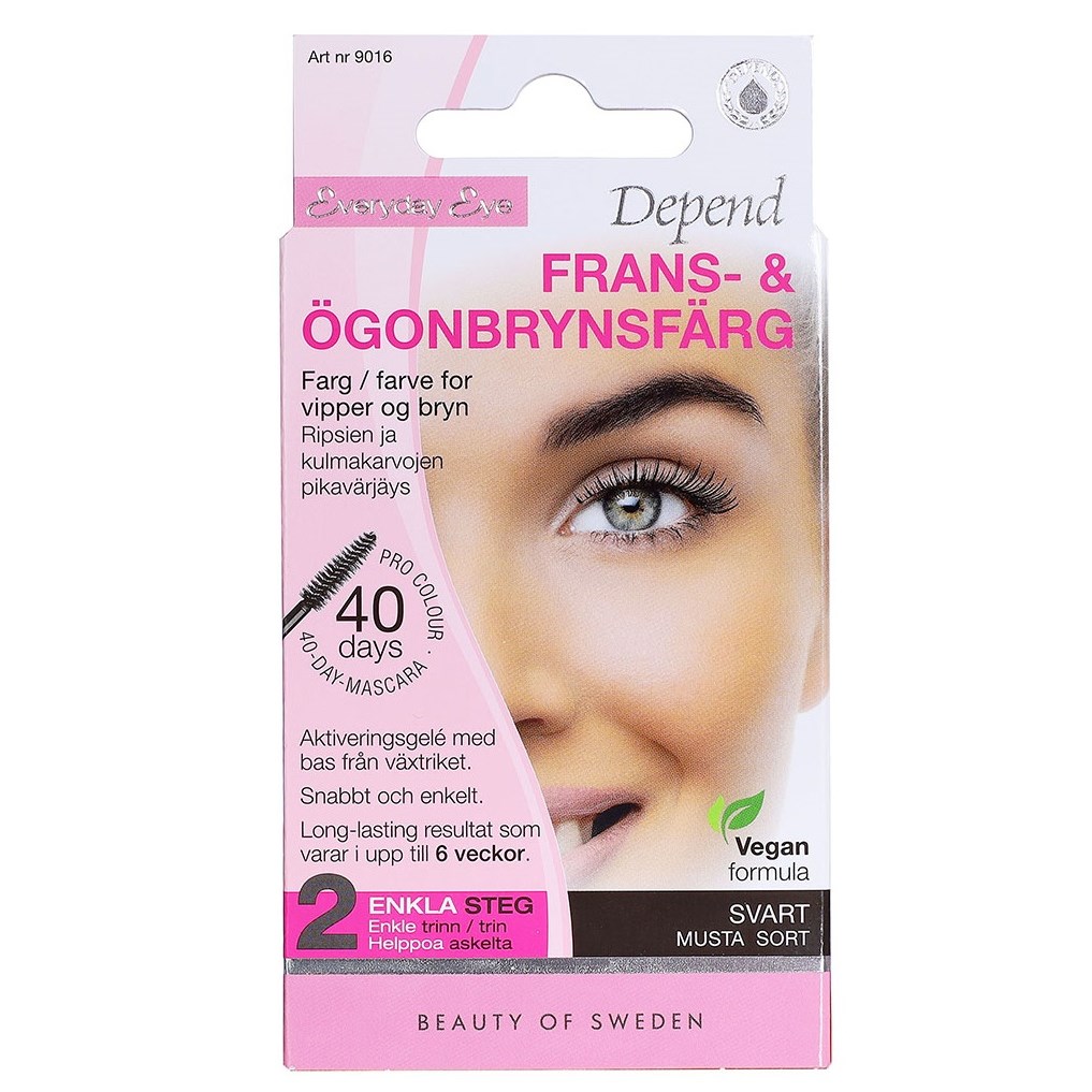 Depend Everyday Eye Lash & Brow Tint Black billede