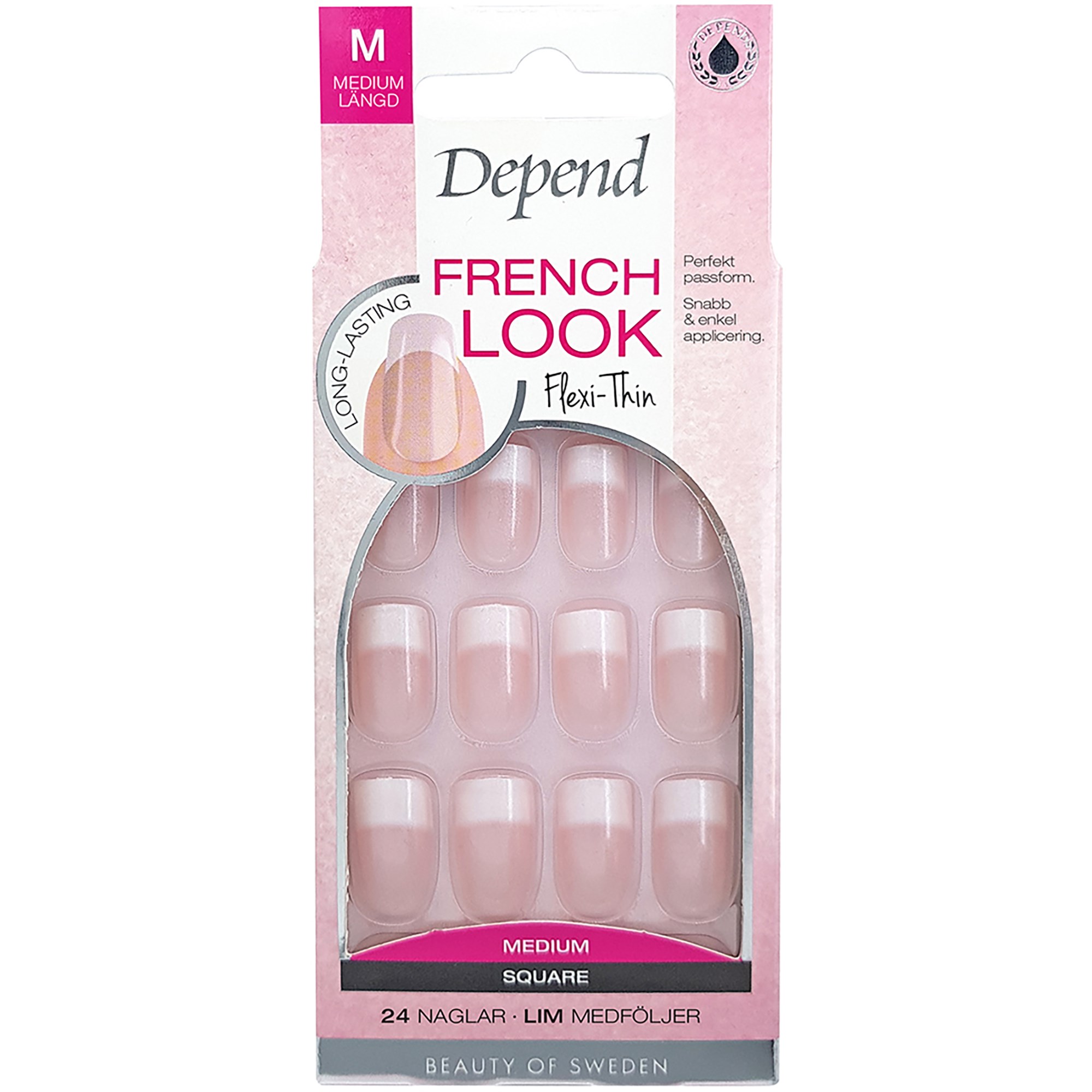 Bilde av Depend French Look Pink Shimmer Medium
