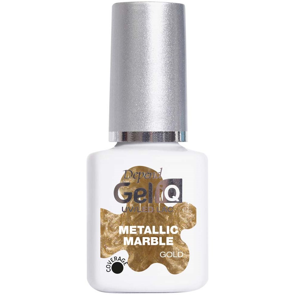 Depend Gel iQ Effects Metallic Marble Gold