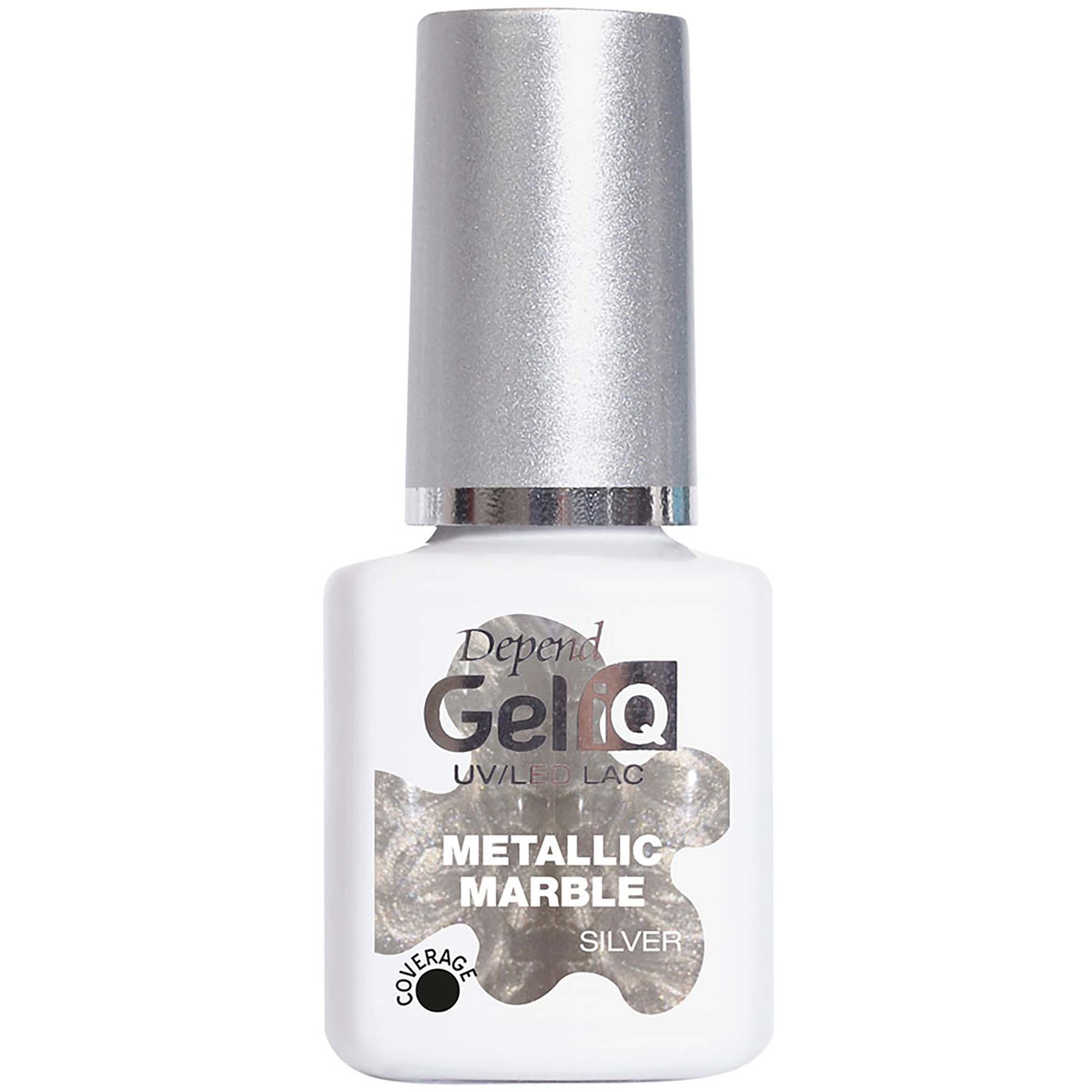Depend Gel iQ Effects Metallic Marble Silver