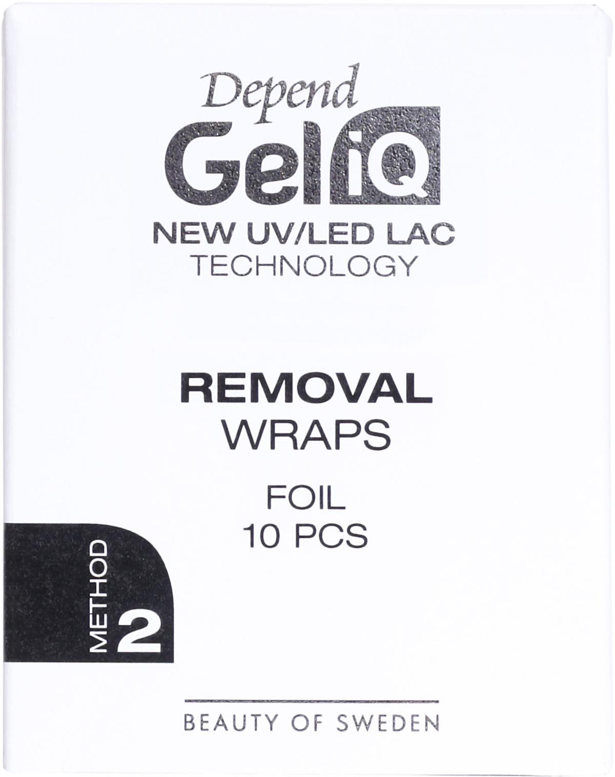 Depend Gel iQ Removal Wraps Foil 10 pcs
