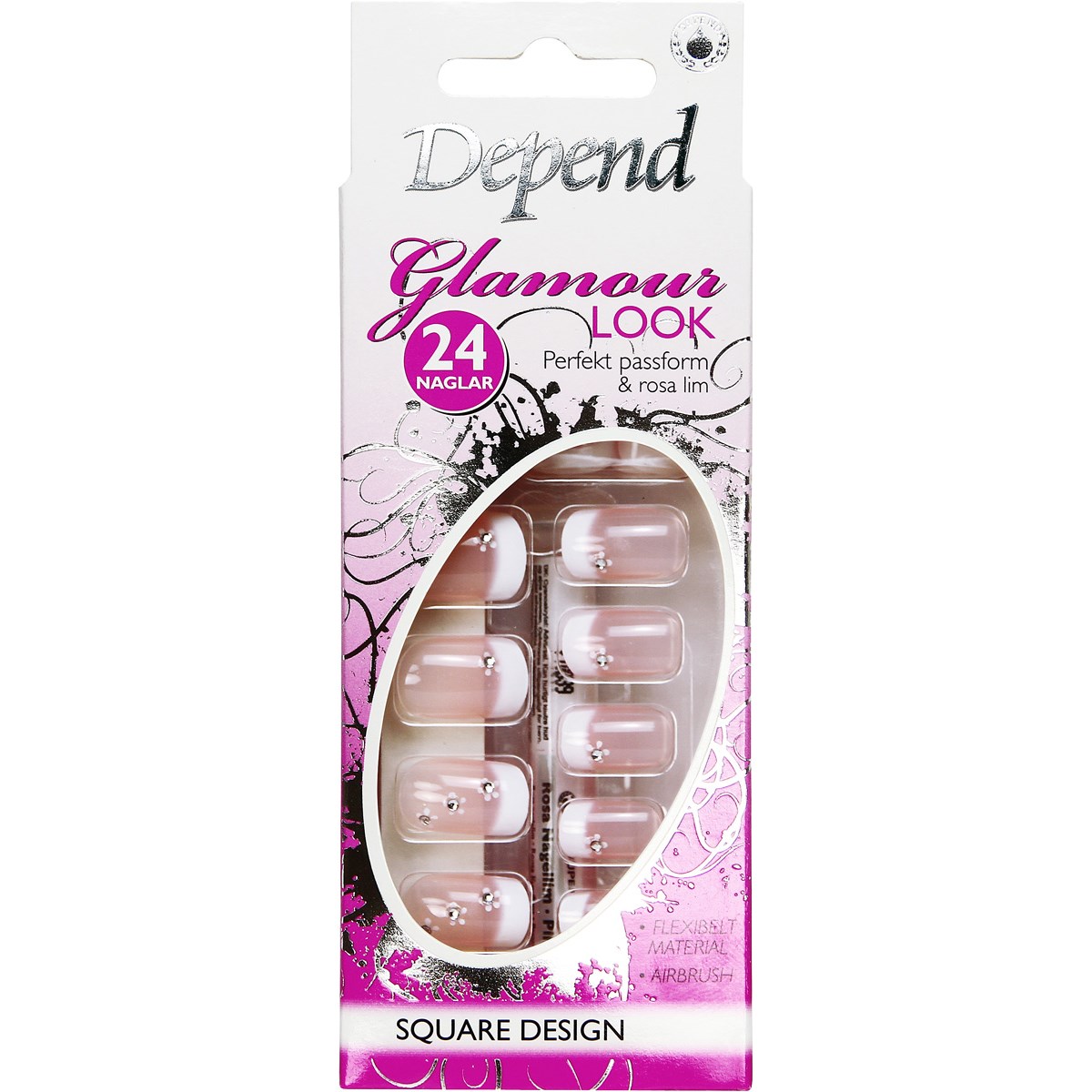 Depend Glamour Look Pink with Flower & Star