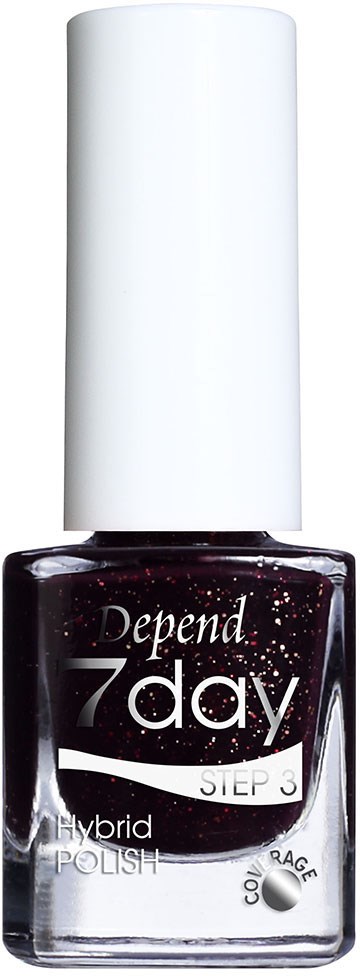 Depend 7day Hybrid Polish 7254 Bordeaux Glitz