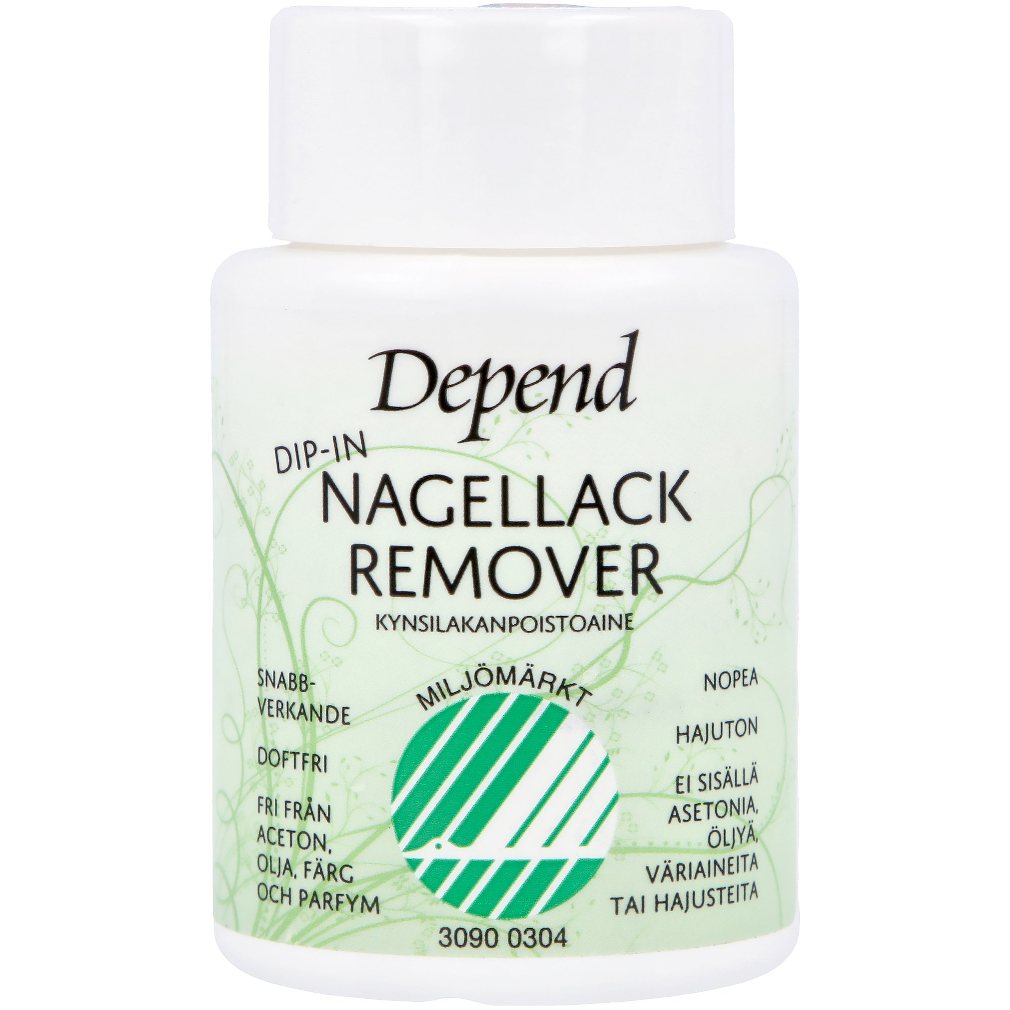 Depend Dip-in Nail Polish Remover ECO-friendly 75 ml billede