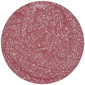 Ein pink-rotter Kreis, gefüllt mit kleinen weißen Flecken, die einen strukturierten, glitzernden Effekt erzeugen.