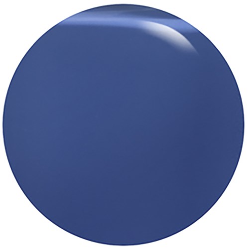 Een grote blauwe ronde voorwerp met een glanzende reflectie bovenaan.