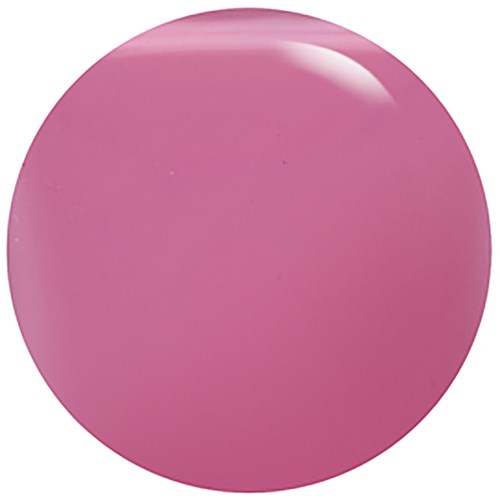 Een grote roze glanzende bal met een glad oppervlak en een reflectie rechtsboven.