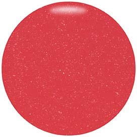 A red ball with white specks, smooth and round, no other details or markings visible.