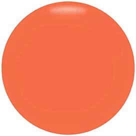 Een effen oranje cirkel zonder extra details of markeringen.