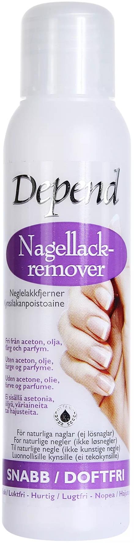 Depend Nagellackremover Snabb/Doftfri 100 ml