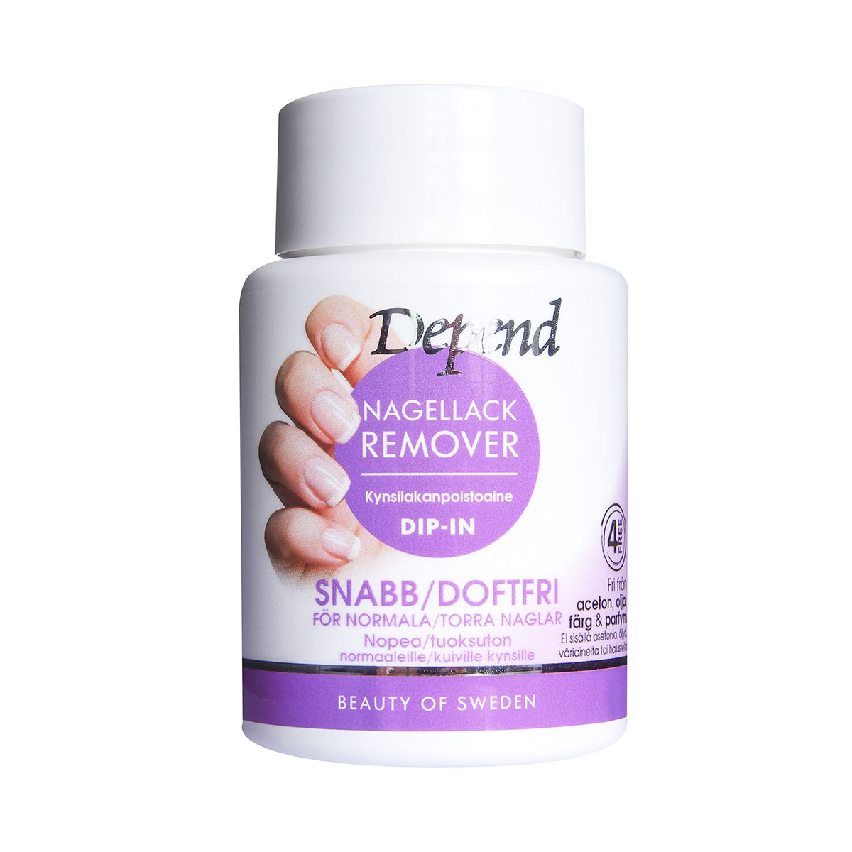 Nagellackremover Snabb/Doftfri Dip-In 75 ml