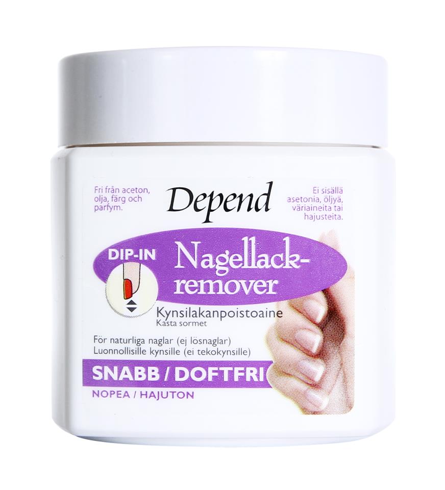 Depend Nagellackremover Snabb/Doftfri Dip-In