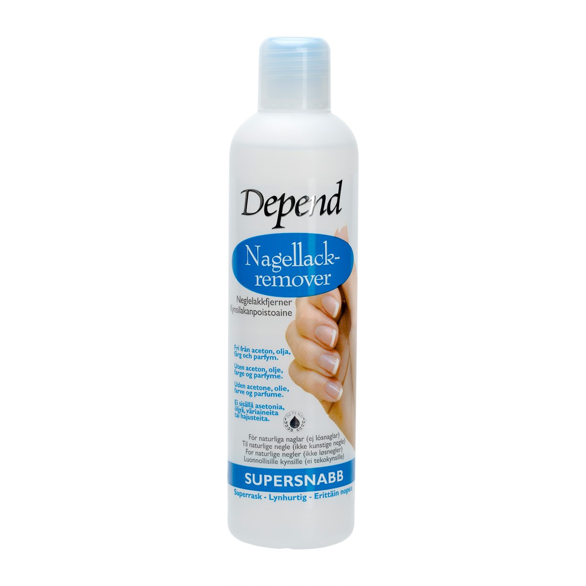 Depend Nagellackremover Supersnabb 250 ml Depend Nagellackremover Supersnabb 250 ml