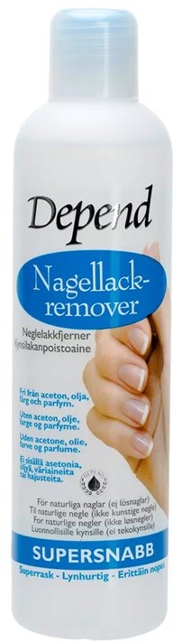 Depend Depend Nagellackremover Supersnabb 250 ml