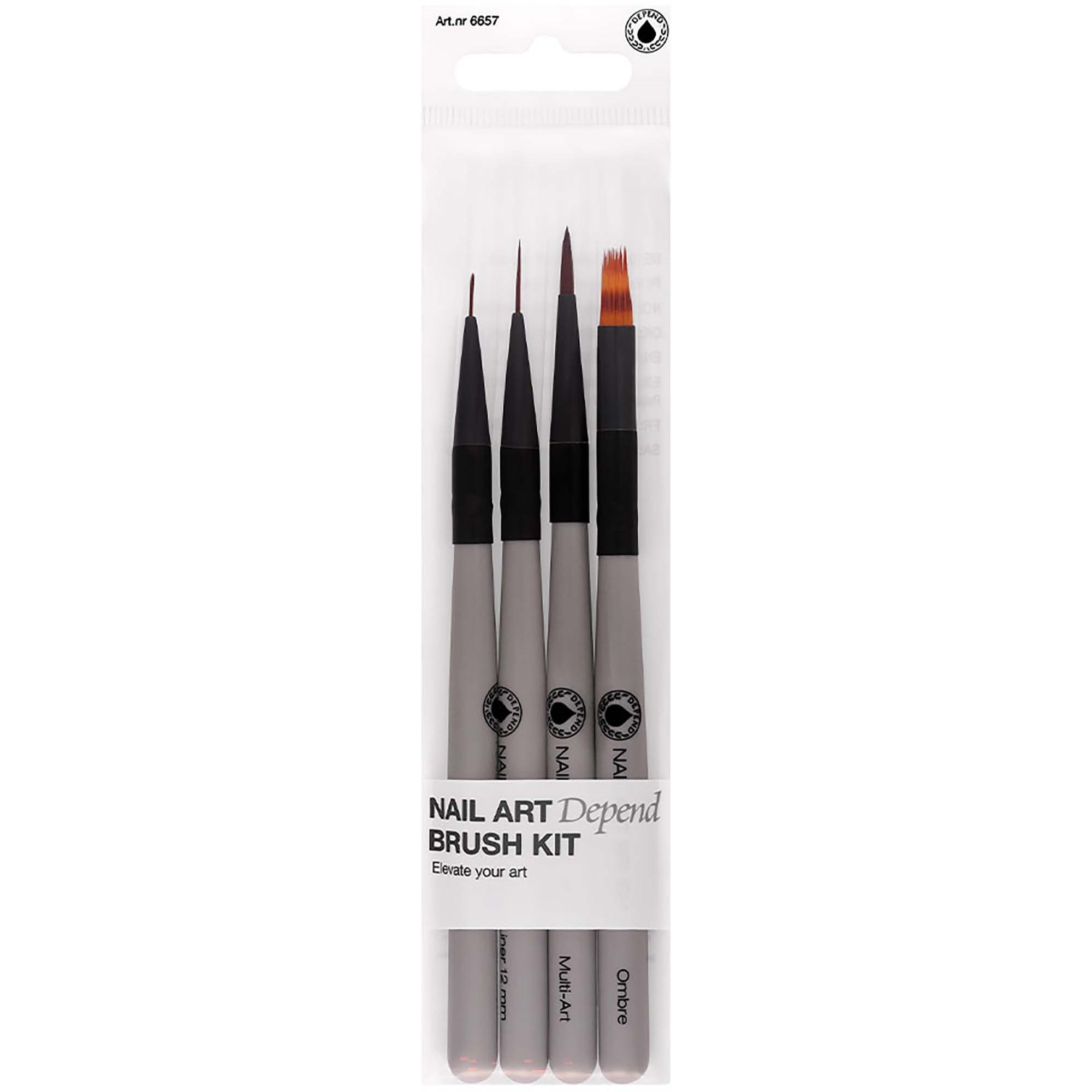 Depend Gel iQ Effects Nail Air Brush Kit 4-pack billede