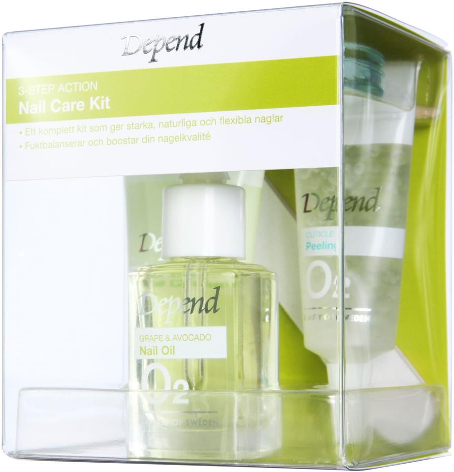 Depend O2 3-Step Action Nail Care Kit