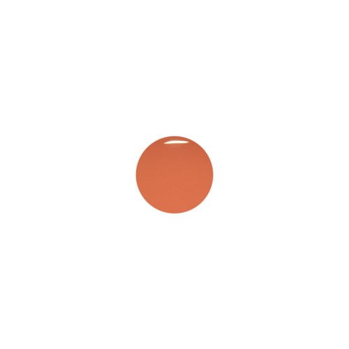En enda orange boll är centrerad på vit bakgrund.