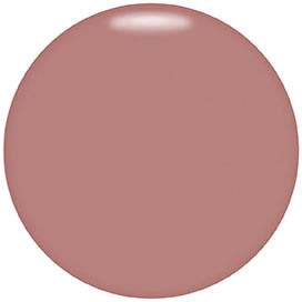 Een ronde, roze-beige bal met een glanzende oppervlaktaand en een kleine glans bovenaan.