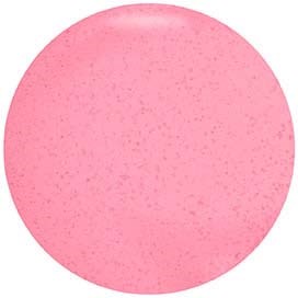 Een grote roze cirkel met een licht ruwe textuur, gecentreerd op een witte achtergrond.
