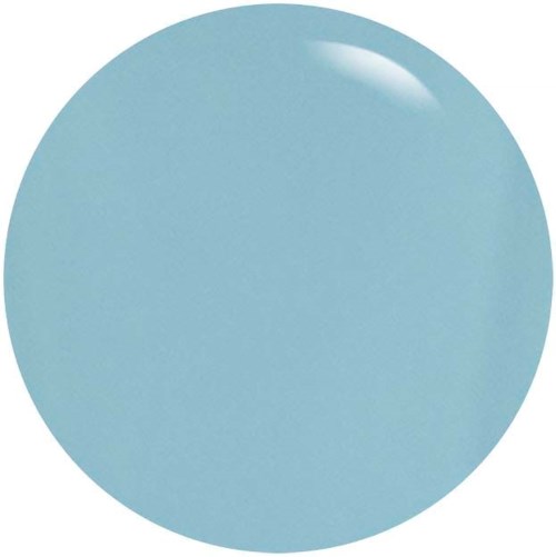 En rund, blå, blank boll med en ljus reflektion.