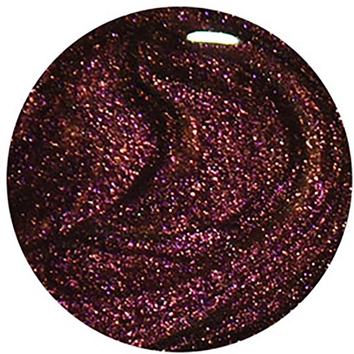 Mörklila nagellack med mycket glitter och glans. Glansig och gnistrande yta.