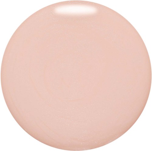Ett helt enkelt, rosa, glänsande runt föremål, möjligen ett kosmetiskt eller dekorativt föremål.