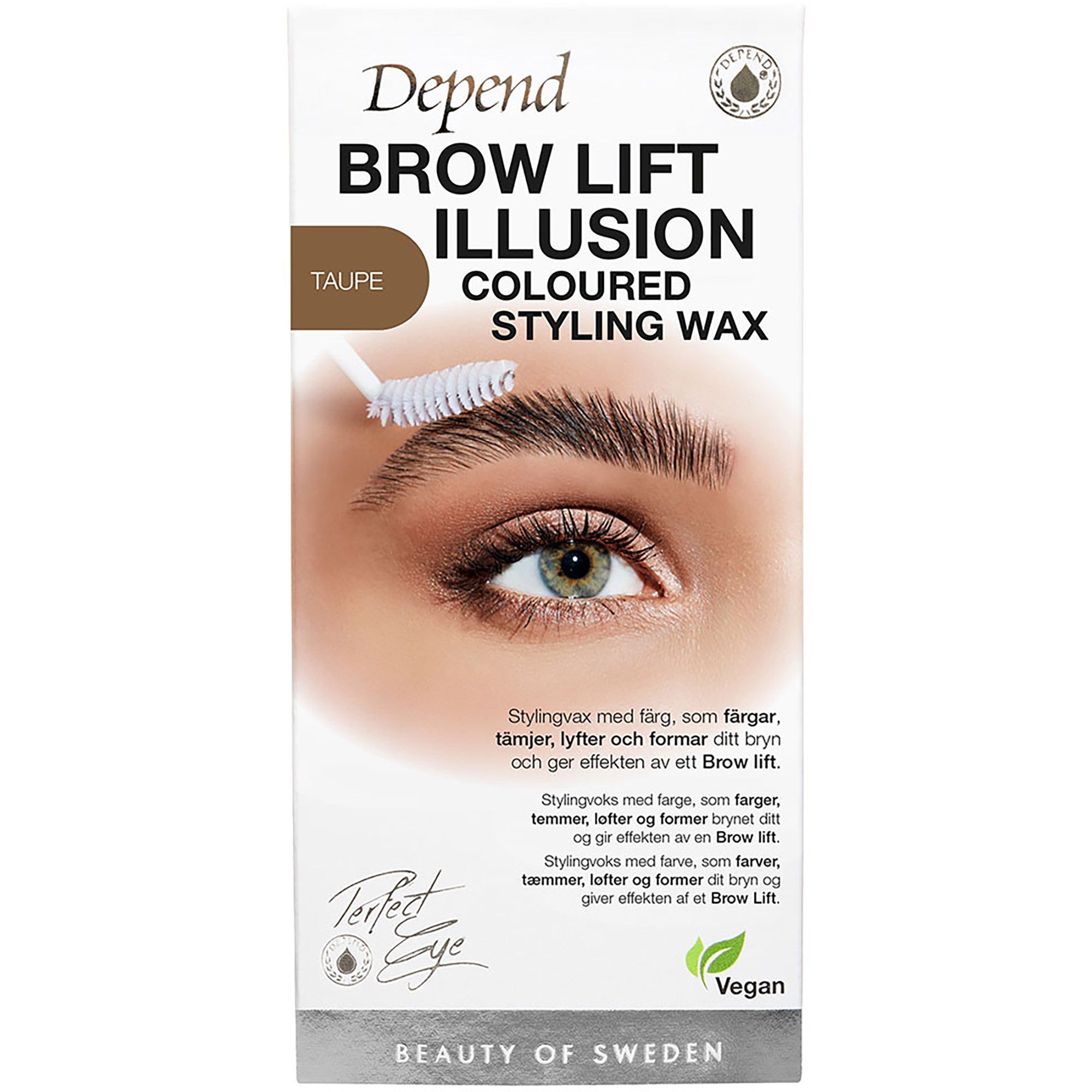 Läs mer om Depend Perfect Eye Brow Illusion Wax Taupe