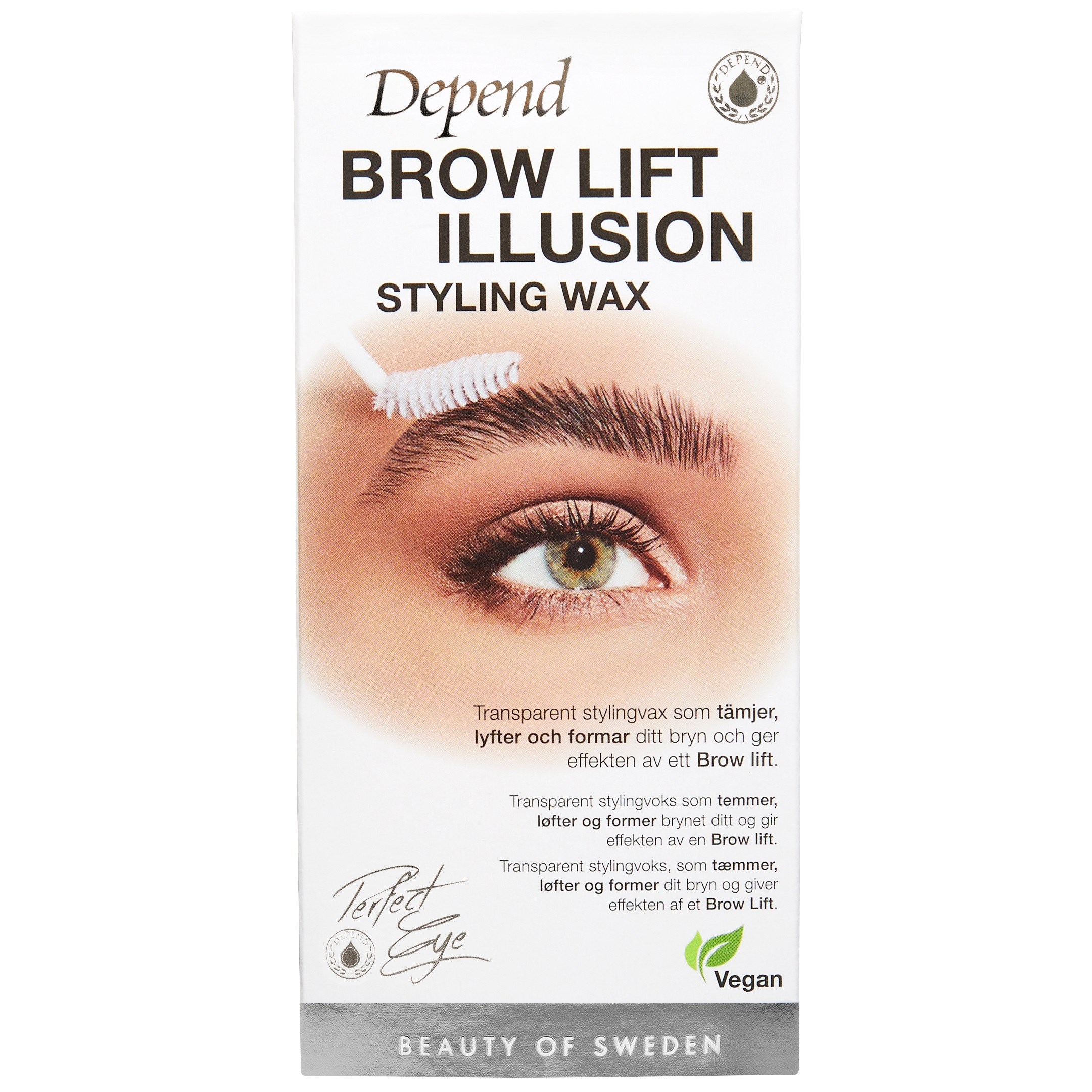 Läs mer om Depend Perfect Eye Brow Lift Illusion Styling Wax