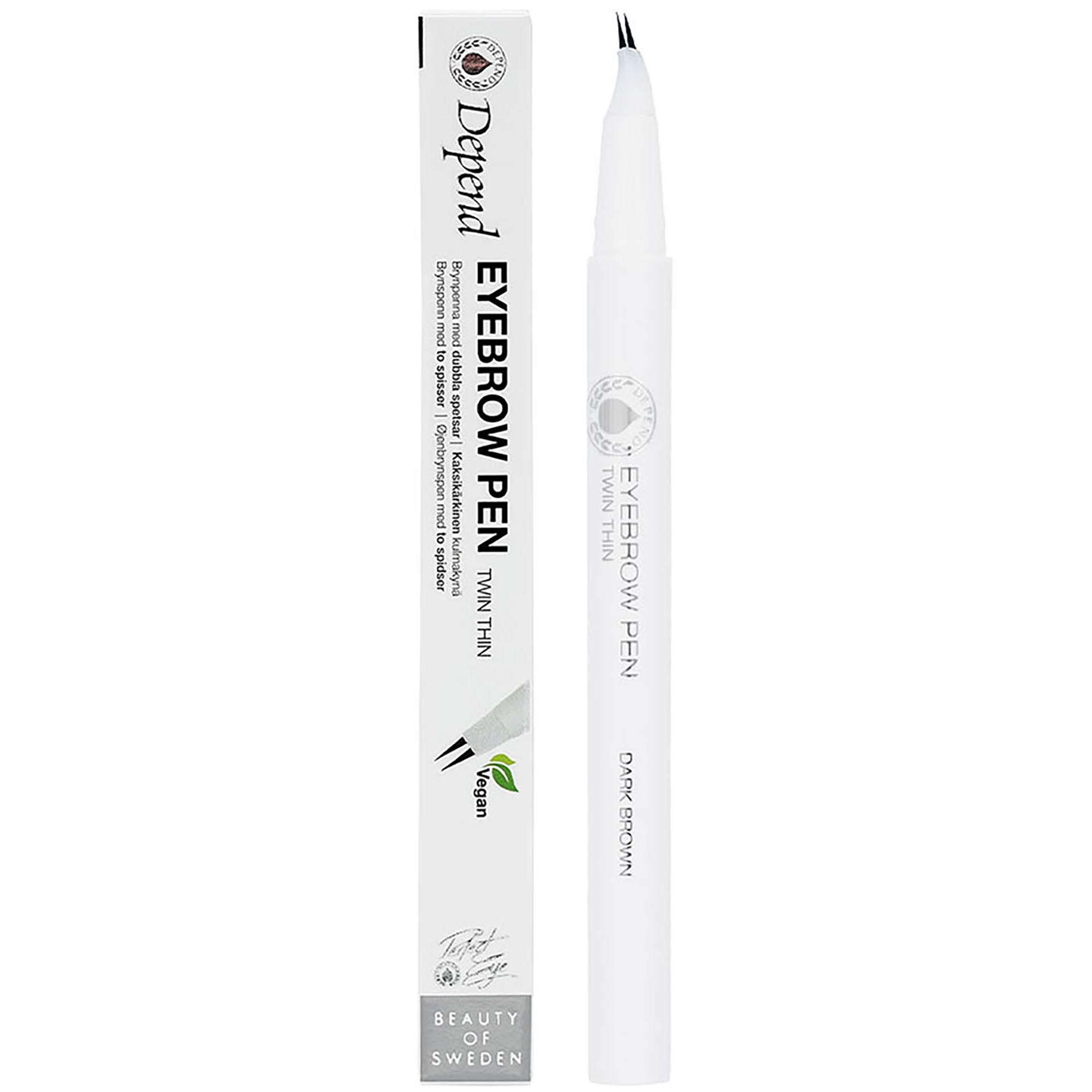 Depend Perfect Eye Eyebrowpen. twin thin Dark Brown