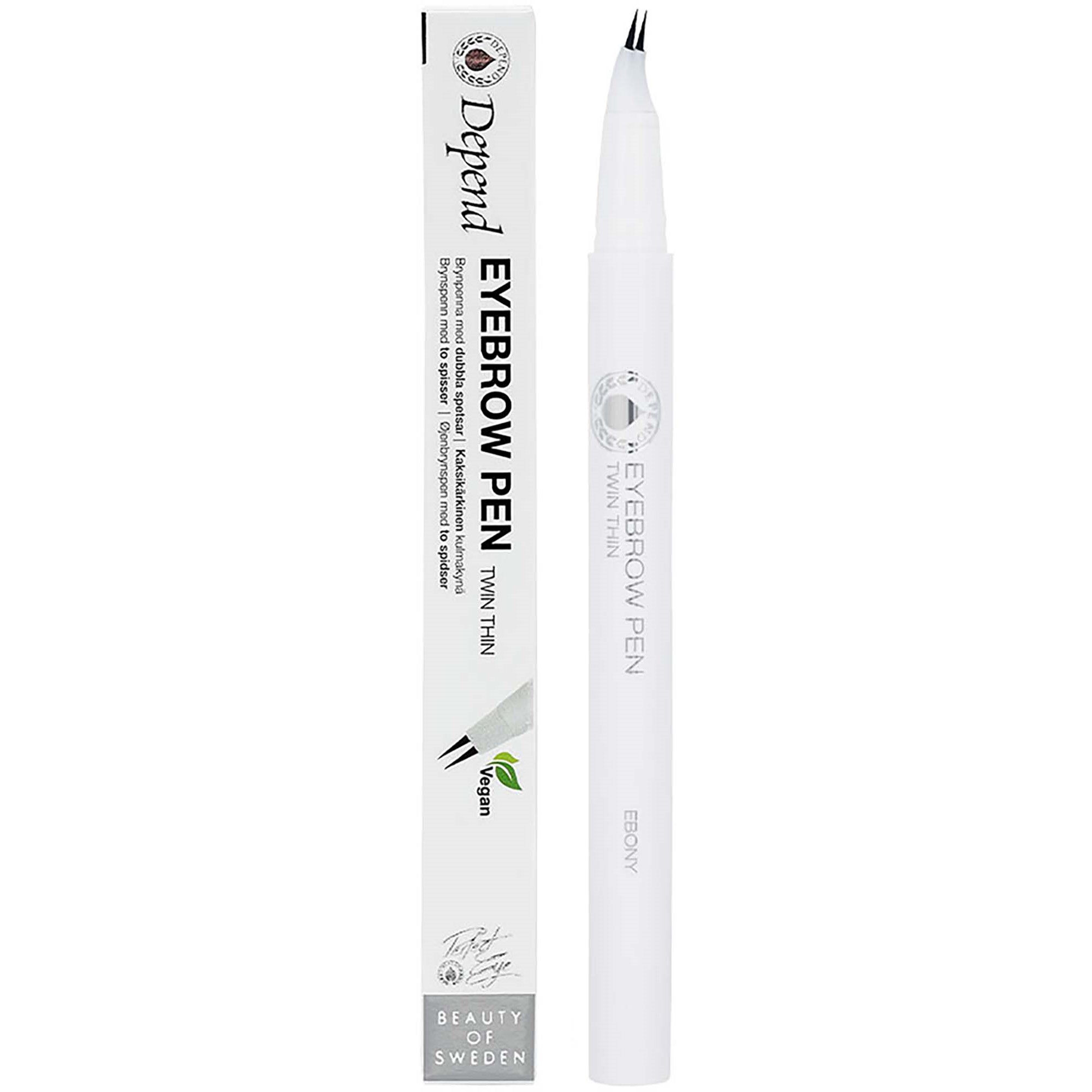 Depend Perfect Eye Eyebrowpen. twin thin Ebony