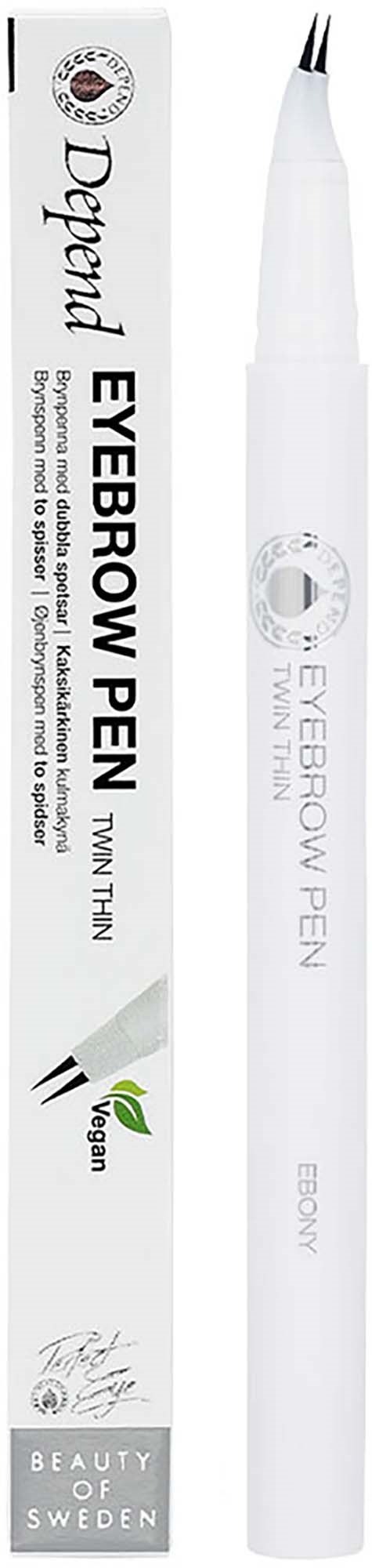 Depend Perfect Eye Eyebrowpen. twin thin Ebony