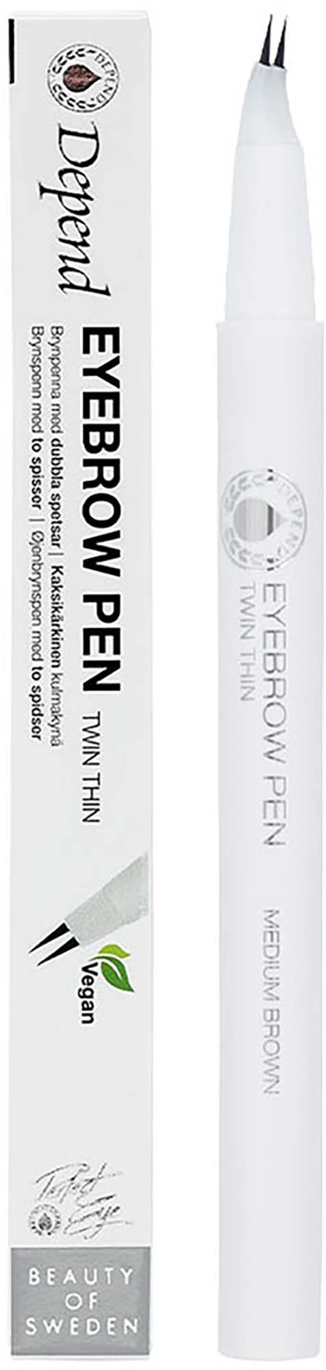 Depend Depend Perfect Eye Eyebrowpen. twin thin Medium Brown