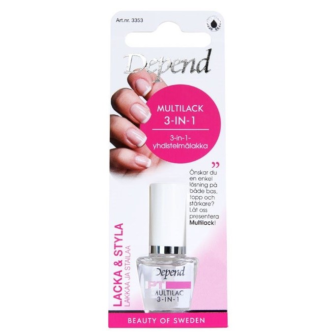 Depend PT Multi-Neglelak 3-in-1 8 ml billede