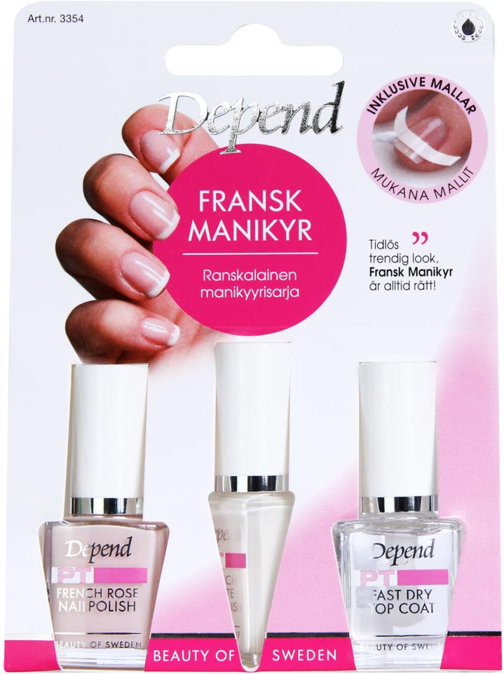 Depend PT Fransk Manicure Kit