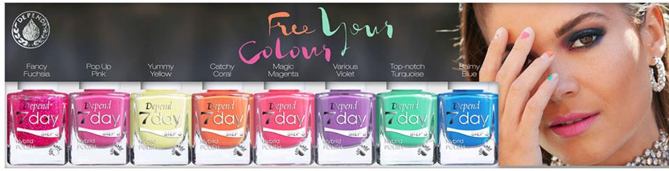 Depend Sommarens LE 7day lack i box ''Free Your Colour''