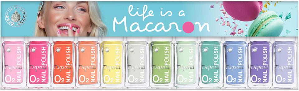 Depend Vårens O2 lack i box ''Life is a Macaron''