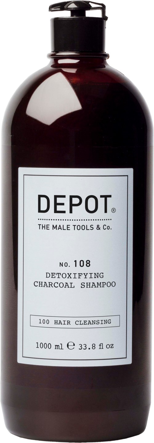DEPOT MALE TOOLS No. 108 Detoxifying Charcoal Shampoo 1000 ml