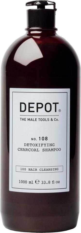 DEPOT MALE TOOLS No. 108 Detoxifying Charcoal Shampoo  1000 ml