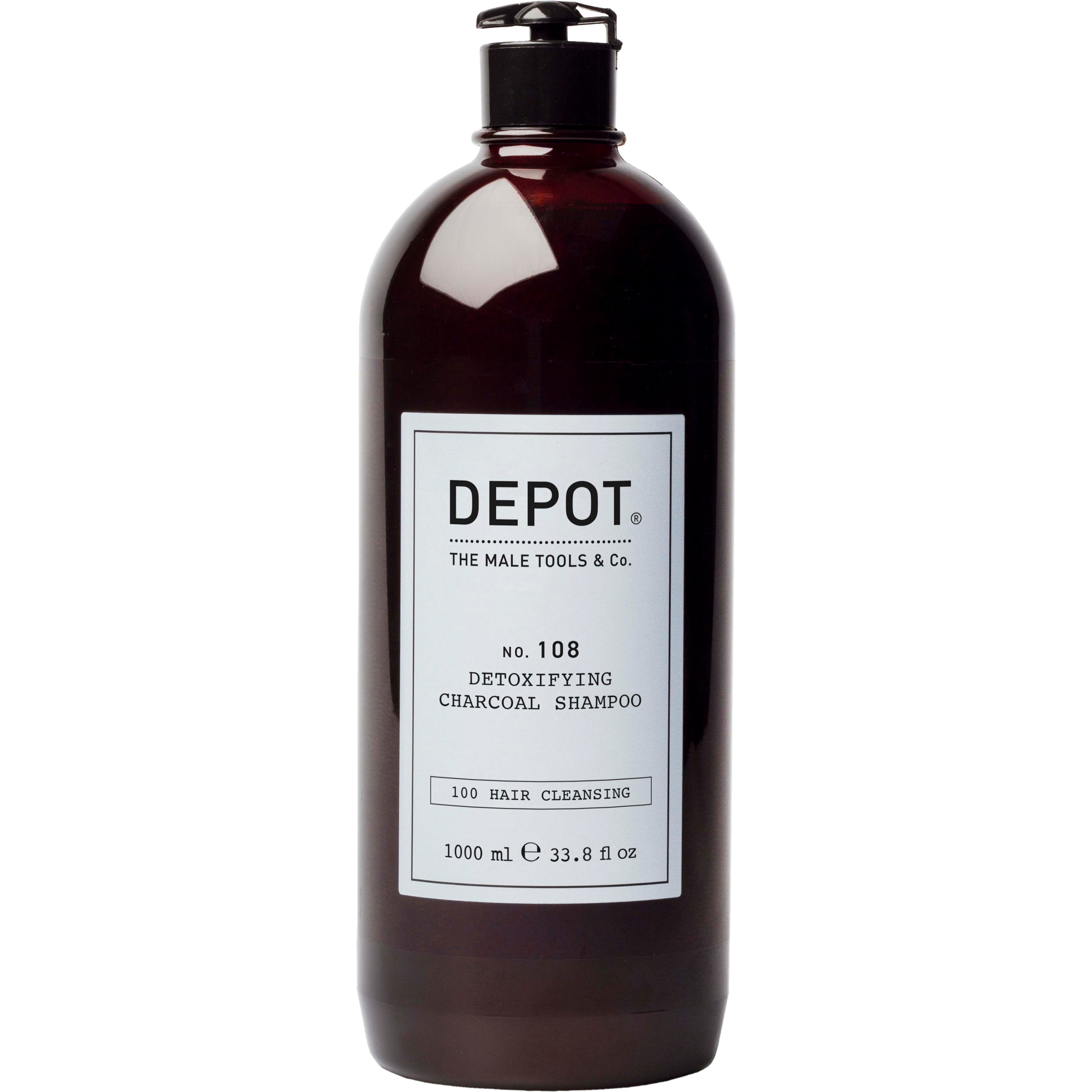Läs mer om DEPOT MALE TOOLS No. 108 Detoxifying Charcoal Shampoo 1000 ml