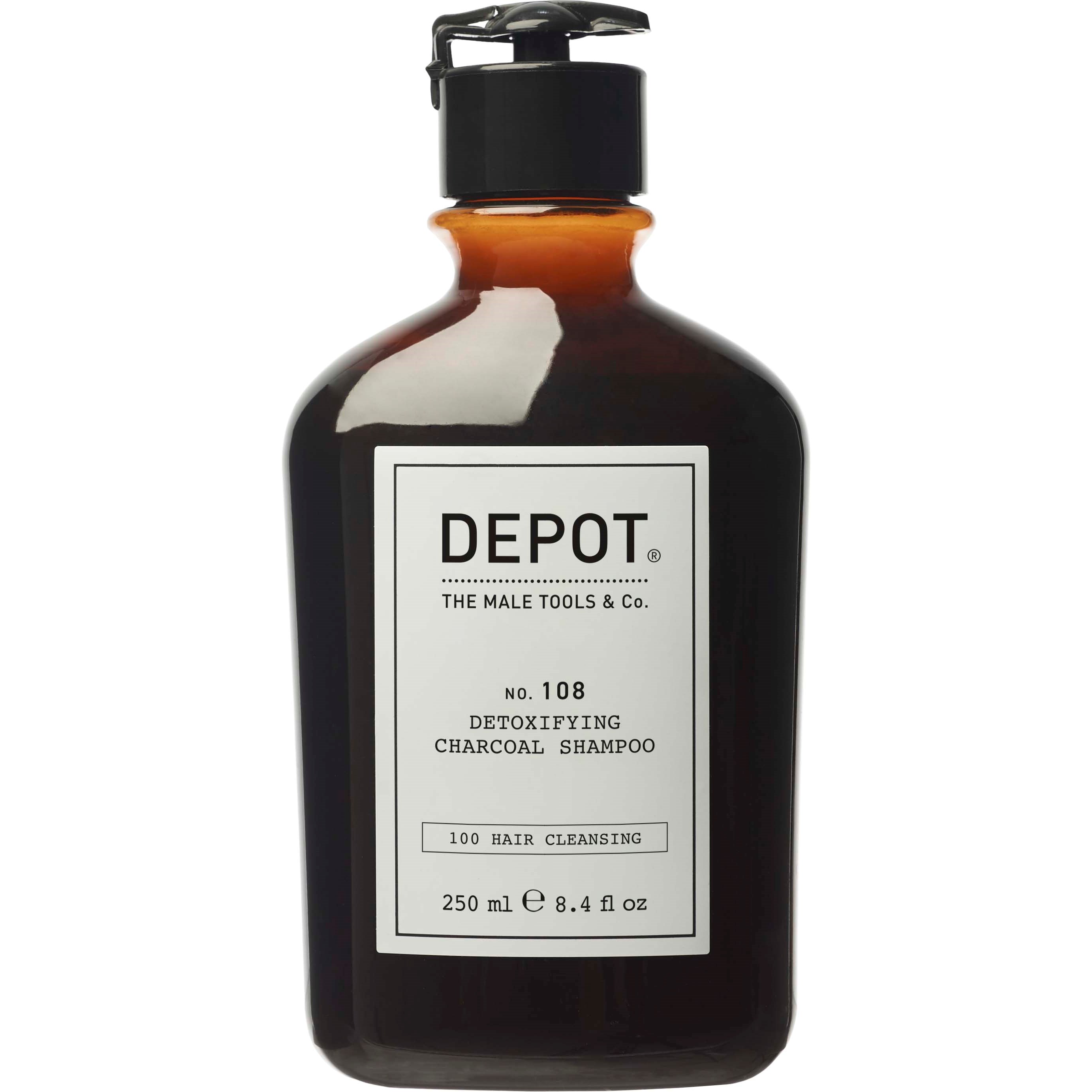 DEPOT MALE TOOLS No. 108 Detoxifying Charcoal Shampoo 250 ml billede