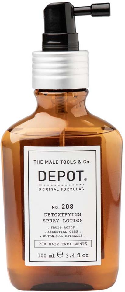 DEPOT MALE TOOLS No. 208 Detoxifying Spray lotion 100 ml