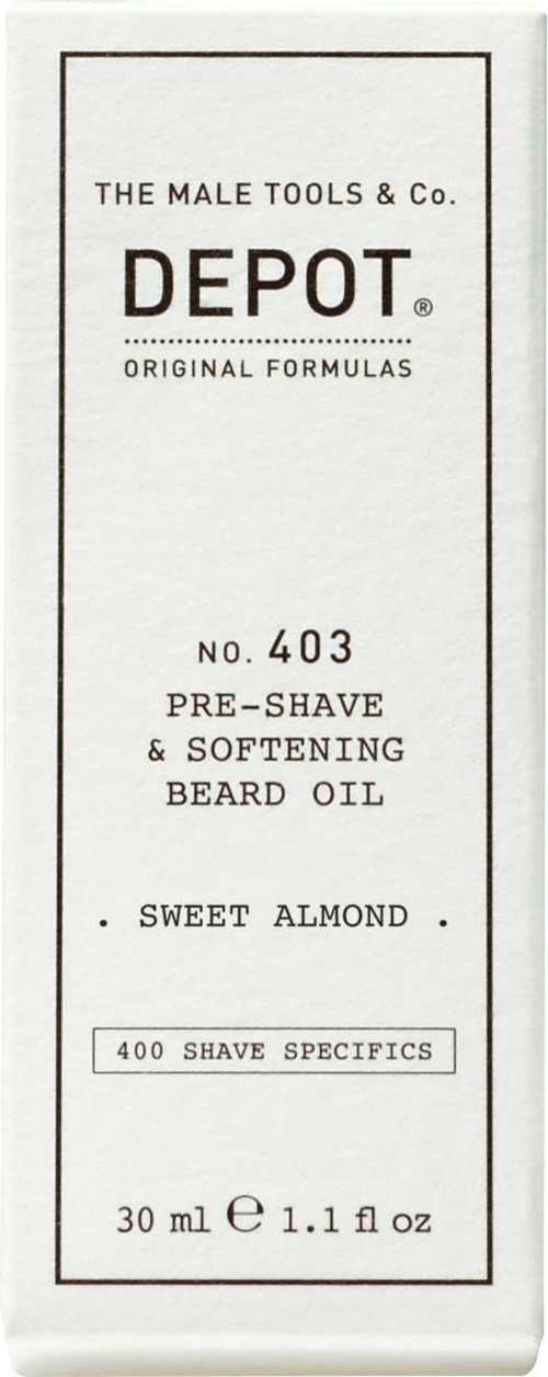 DEPOT MALE TOOLS No. 403 Pre-Shave & Softening Beard Oil Sweet Almond 30 ml