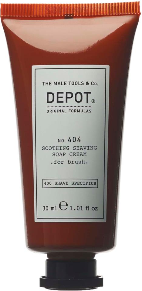 DEPOT MALE TOOLS No. 404 Soothing Shaving Soap Cream For Brush 30 ml