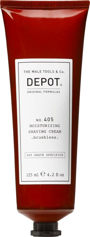 DEPOT MALE TOOLS No. 405 Moisturizing Shaving Cream Brushless  125 ml