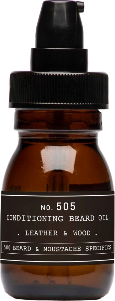 DEPOT MALE TOOLS No. 505 Conditioning Beard Oil Leather & Wood 30 ml