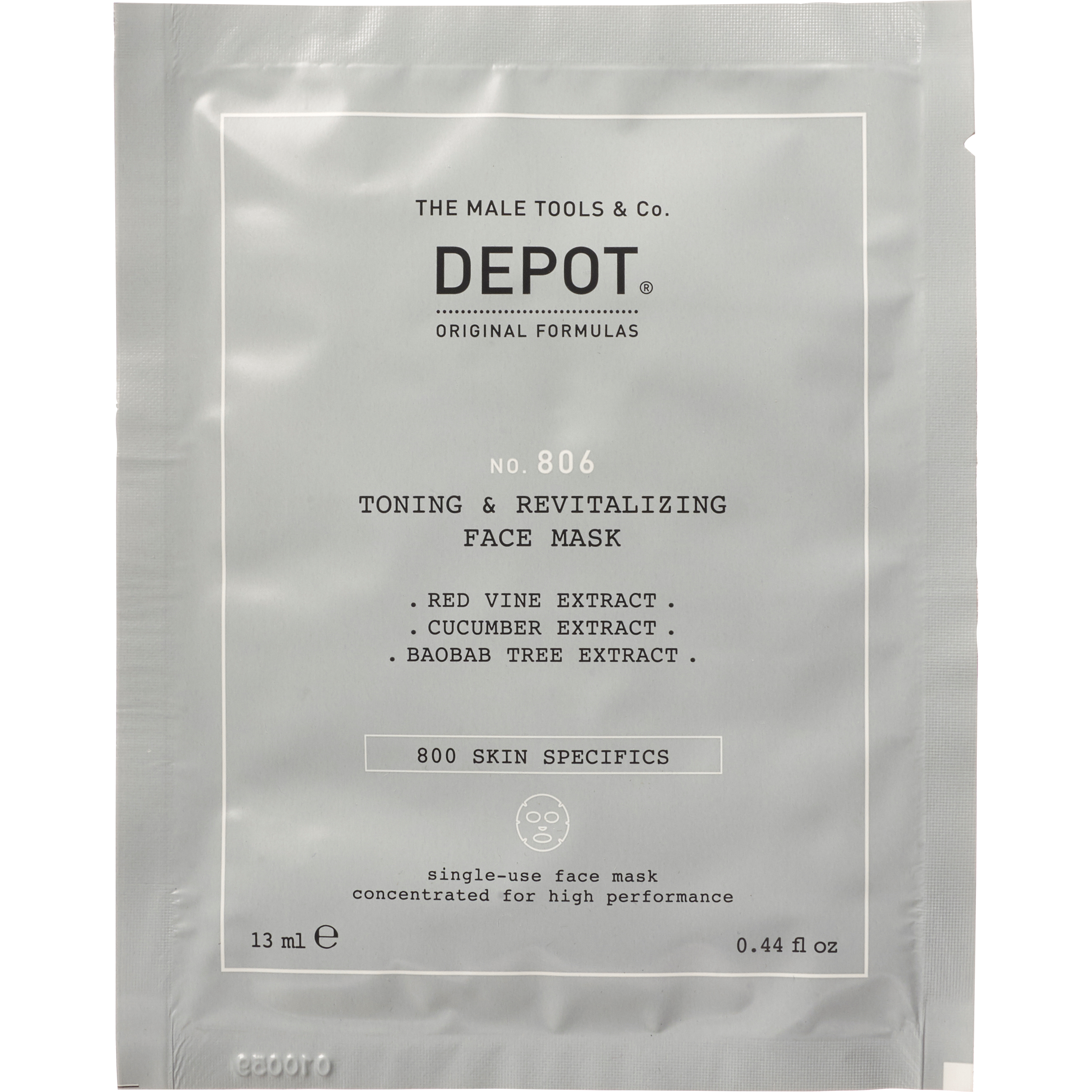 Läs mer om DEPOT MALE TOOLS No. 806 Toning & Reviltalizing Face Mask 13 ml